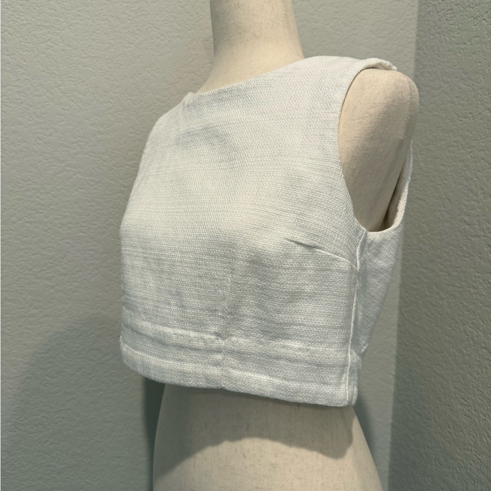 Altar'd State White Textured Tank Top